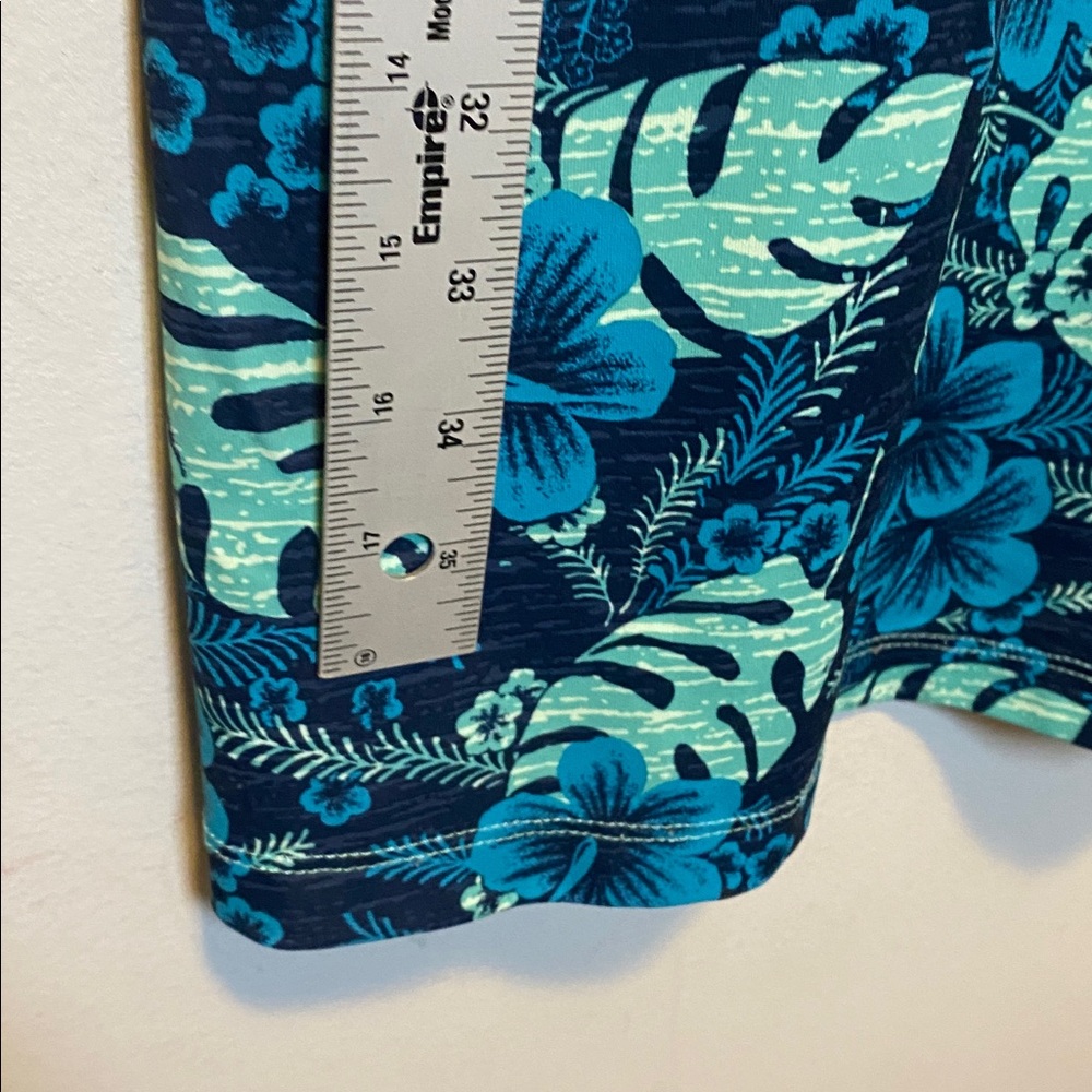 Columbia Dress Size 1X PFG Freezer III Blue Tropical Stretch Sleeveless Hiking - Picture 14 of 14